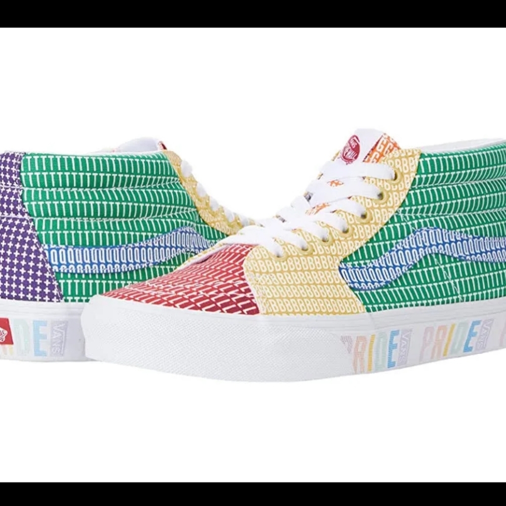 FREE SHIPPING LGBQT VANS SK8-MID